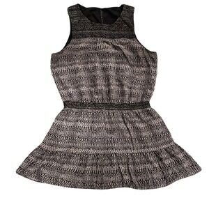 Joie Black and Gray Sheath Mini Dress